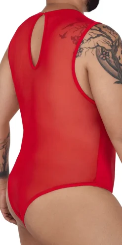 Candyman 99699x Mesh Bodysuit Red