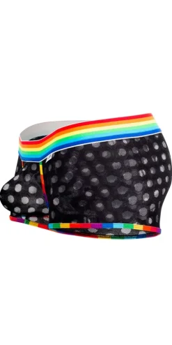 Candyman 99511x Polka Mesh Trunks Black-rainbow