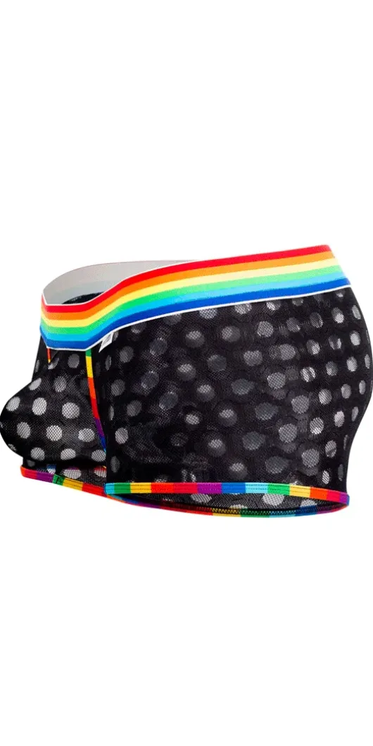 Candyman 99511x Polka Mesh Trunks Black-rainbow