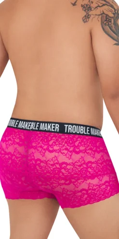 Candyman 99616x Trouble Maker Lace Trunks Pink