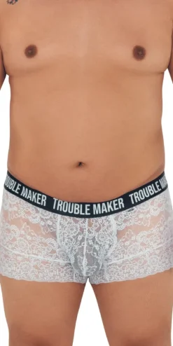 Candyman 99616x Trouble Maker Lace Trunks White