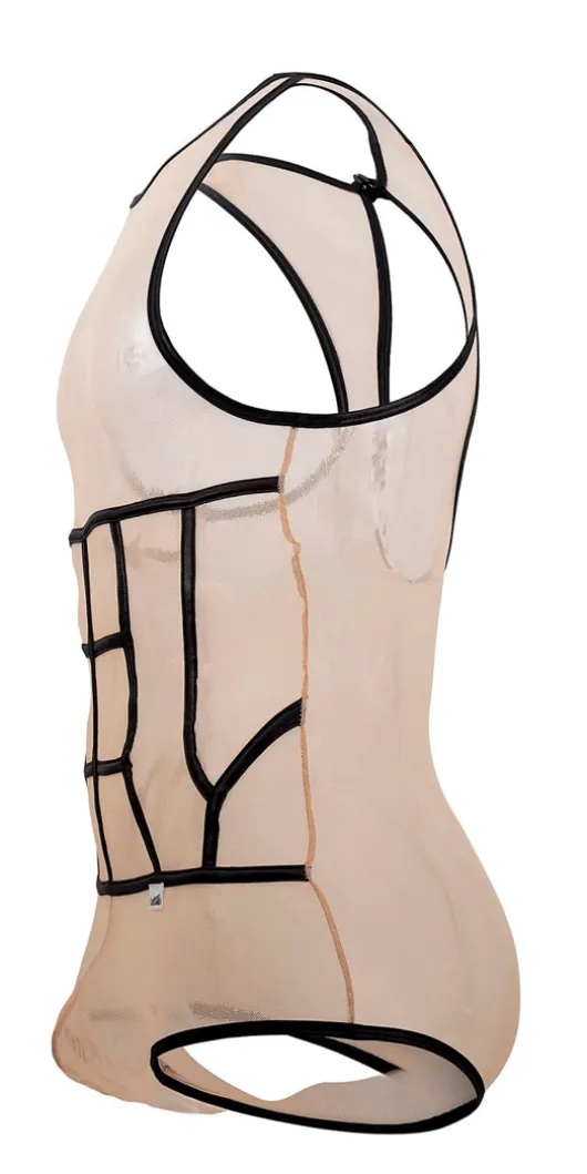 Candyman 99683x Tulle Bodysuit Beige