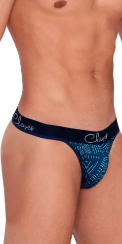 Clever 1416 Lush Thongs Dark Blue