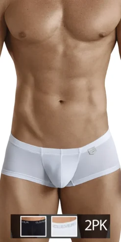 Clever 229924 2-Pack Australian Trunks 2-Pack (1 Black & 1 White)