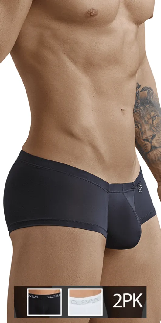 Clever 229924 2-Pack Australian Trunks 2-Pack (1 Black & 1 White)