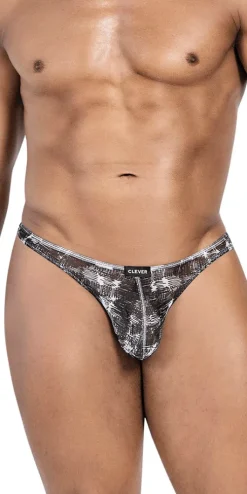 Clever 100008 3-Pack Autralian Latin Thongs Black-orange-black