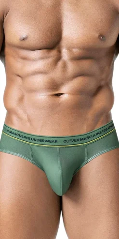Clever 519969 3pk Australian Latin Briefs Blue-petrol-green