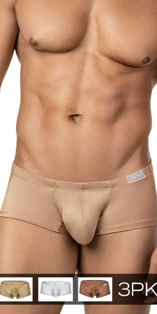 Clever 26069 3pk Australian Latin Trunks Multi-colored