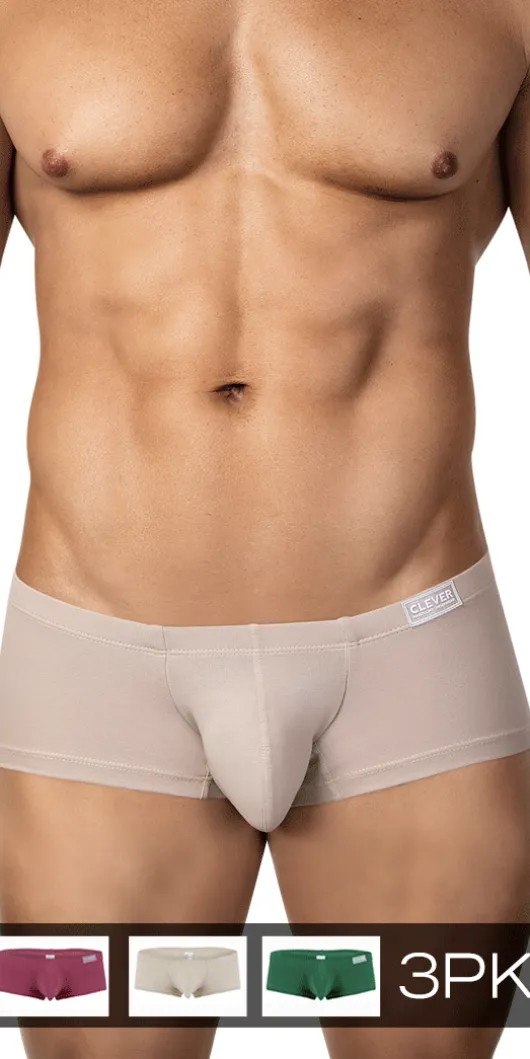 Clever 26066 3pk Australian Latin Trunks Multi-colored