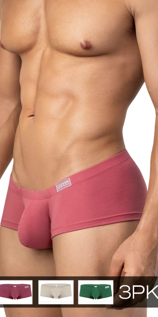 Clever 26066 3pk Australian Latin Trunks Multi-colored