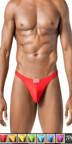 Clever 10009 7pk Pride Thongs Multi-colored