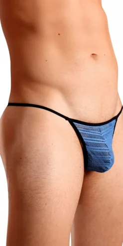 DOREANSE 1306 Mesh G-String Thong In Blue