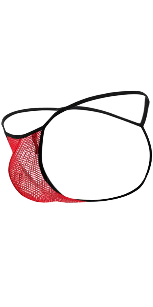 DOREANSE 1306 Mesh G-String Thong In Red