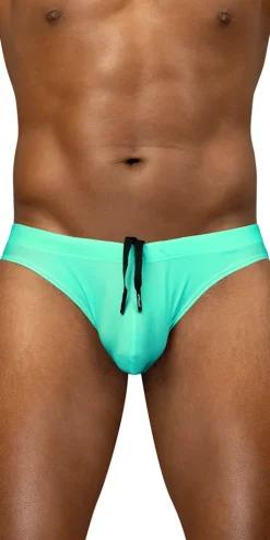 Ergowear Ew1836 Vibrant Mint 4-way Stretch Swim Thong Aqua