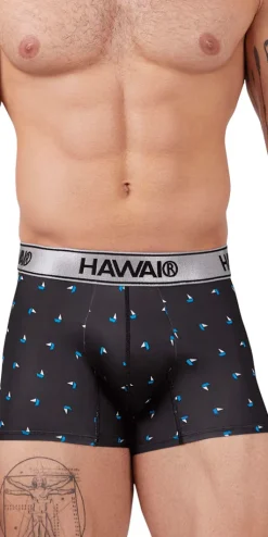 Hawai 42470 Printed Microfiber Trunks Black