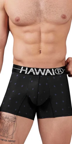 Hawai 42520 Printed Microfiber Trunks Black