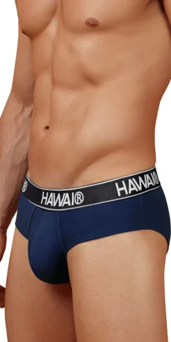 Hawair 41962 Cotton Blend Briefs Dark Blue-01