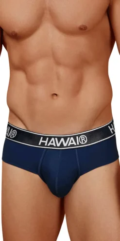 Hawair 41962 Cotton Blend Briefs Dark Blue-01