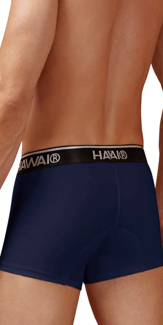Hawair 4986 Cotton Blend Trunks Dark Blue-01