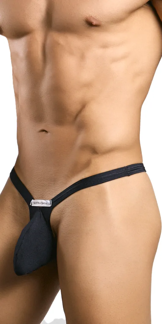 Justin+Simon Xsjbu02 Bulge Thongs Black