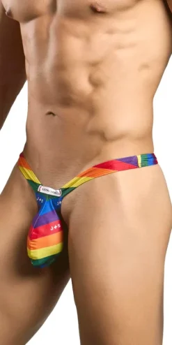Justin+simon Xsjbu02 Bulge Thongs Pride Flag