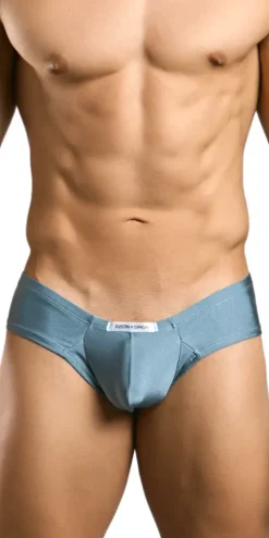 Justin+Simon Xsj22 Cheek Briefs Metal Green
