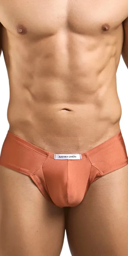 Justin+simon Xsj22 Cheek Briefs Ochre