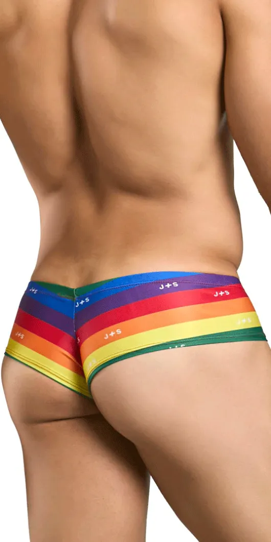 Justin+simon Xsj22 Cheek Briefs Pride Flag