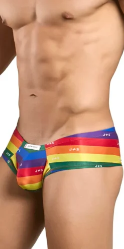 Justin+simon Xsj22 Cheek Briefs Pride Flag