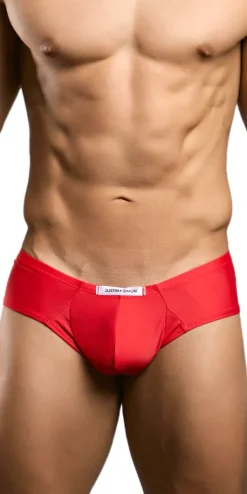 Justin+Simon Xsj22 Cheek Briefs Red