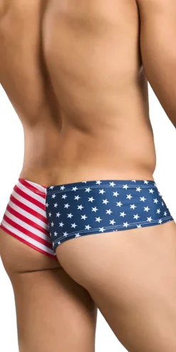 Justin+simon Xsj22 Cheek Briefs Usa Flag