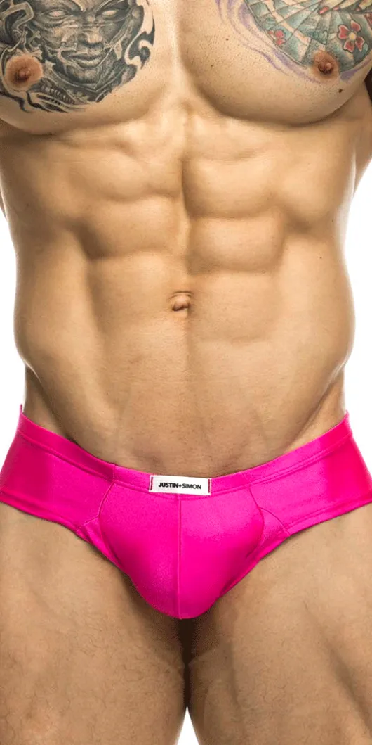 Justin+Simon Xsj22 Cheek Briefs Pink
