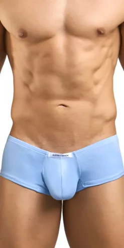 Justin+simon Xsj13 Cheeky Bulge Boxer Peach Blue