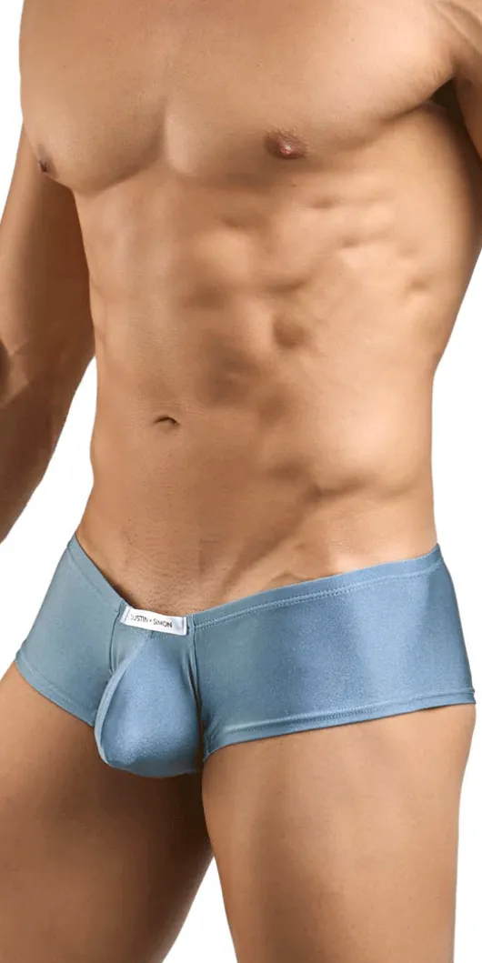 Justin+simon Xsj13 Cheeky Bulge Boxer Metal Green
