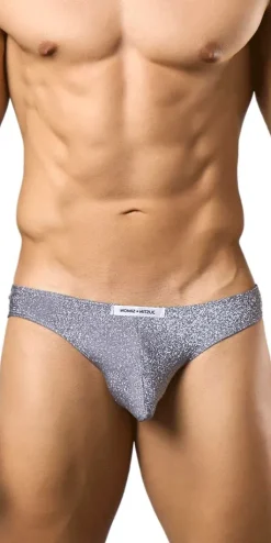 Justin+simon Xsj01 Classic Silky Bikini Lurex Gray