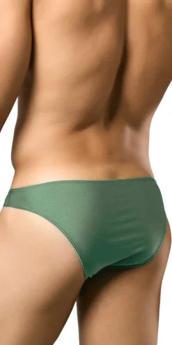 Justin+simon Xsj01 Classic Silky Bikini New Green