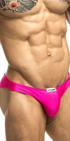 Justin+Simon Xsj01 Classic Silky Bikini Pink