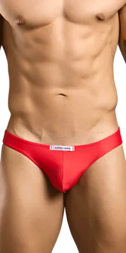 Justin+Simon Xsj01 Classic Silky Bikini Red
