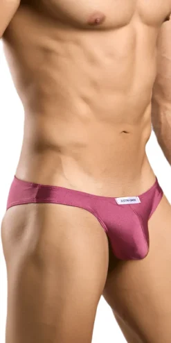 Justin+Simon Xsj01 Classic Silky Bikini Wine