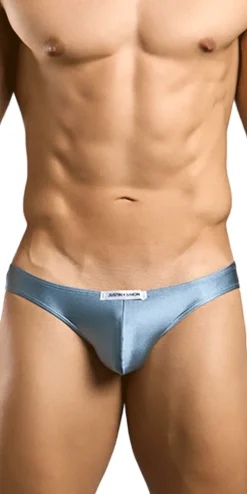 Justin+Simon Xsj01 Classic Silky Bikini Metal Green