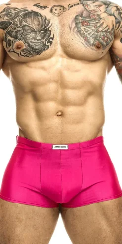 Justin+Simon Xsj08 Classic Trunks Hot Pink