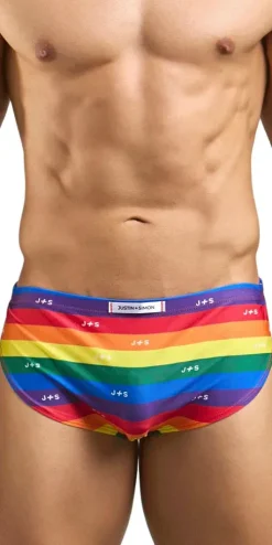 Justin+simon Xsj09 Running Shorts Pride Flag