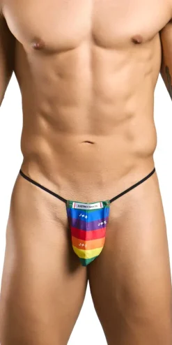 Justin+simon Xsj02 Silky G-string Bulge Pride Flag