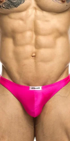 Justin+Simon Xsj03 Silky Sexy Thongs Pink