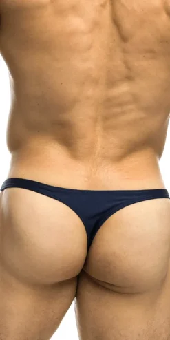 Justin+Simon Xsj03 Silky Sexy Thongs Navy
