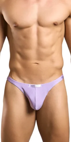 Justin+simon Xsj03 Silky Sexy Thongs Lilac