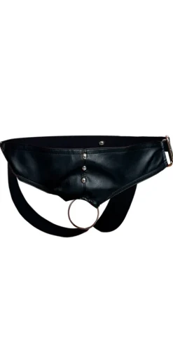 Malebasics Dmbl01 Dngeon Cockring Jockstrap Black