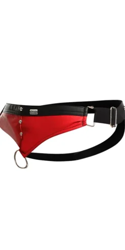 Malebasics Dmbl01 Dngeon Cockring Jockstrap Red
