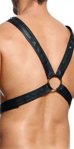 Malebasics Dmbl09 Dngeon Cross Chain Harness Black