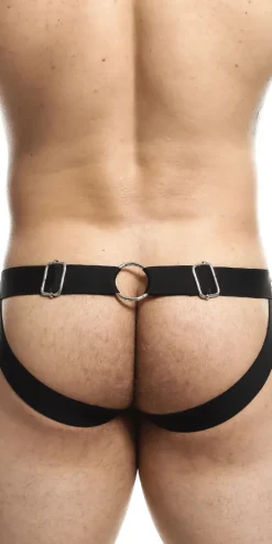 Malebasics Dmbl04 Dngeon Peekaboo Jockstrap Black